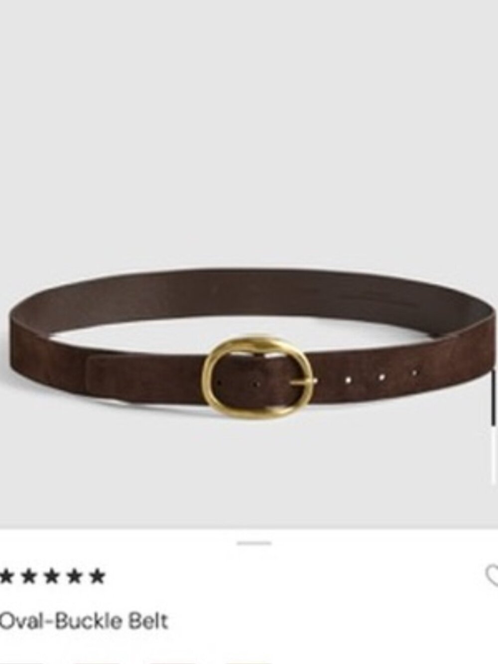 NWT Madewell Oval-Buckle Belt